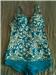 Funfit turquoise color M size swim wear with padding for sell used only once brought at S$79