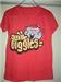 8/10 Smile Giggles Red tee shirt for ladies (suits S size best), teens and girls. 